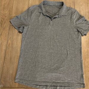 lululemon athletica Heather Gray Polo Shirt